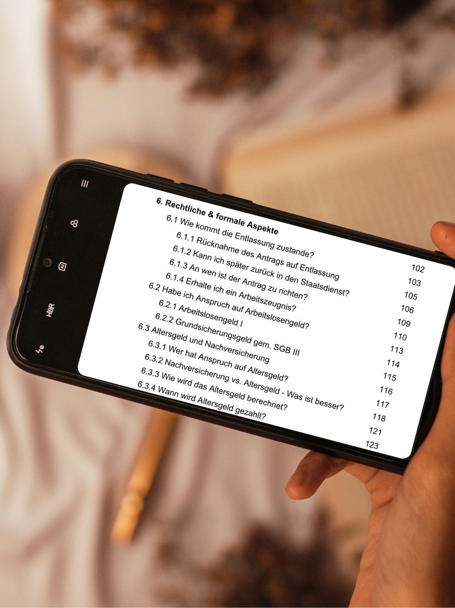 Antrag auf Entlassung für Beamte Ratgeber und Leitfaden eBook
