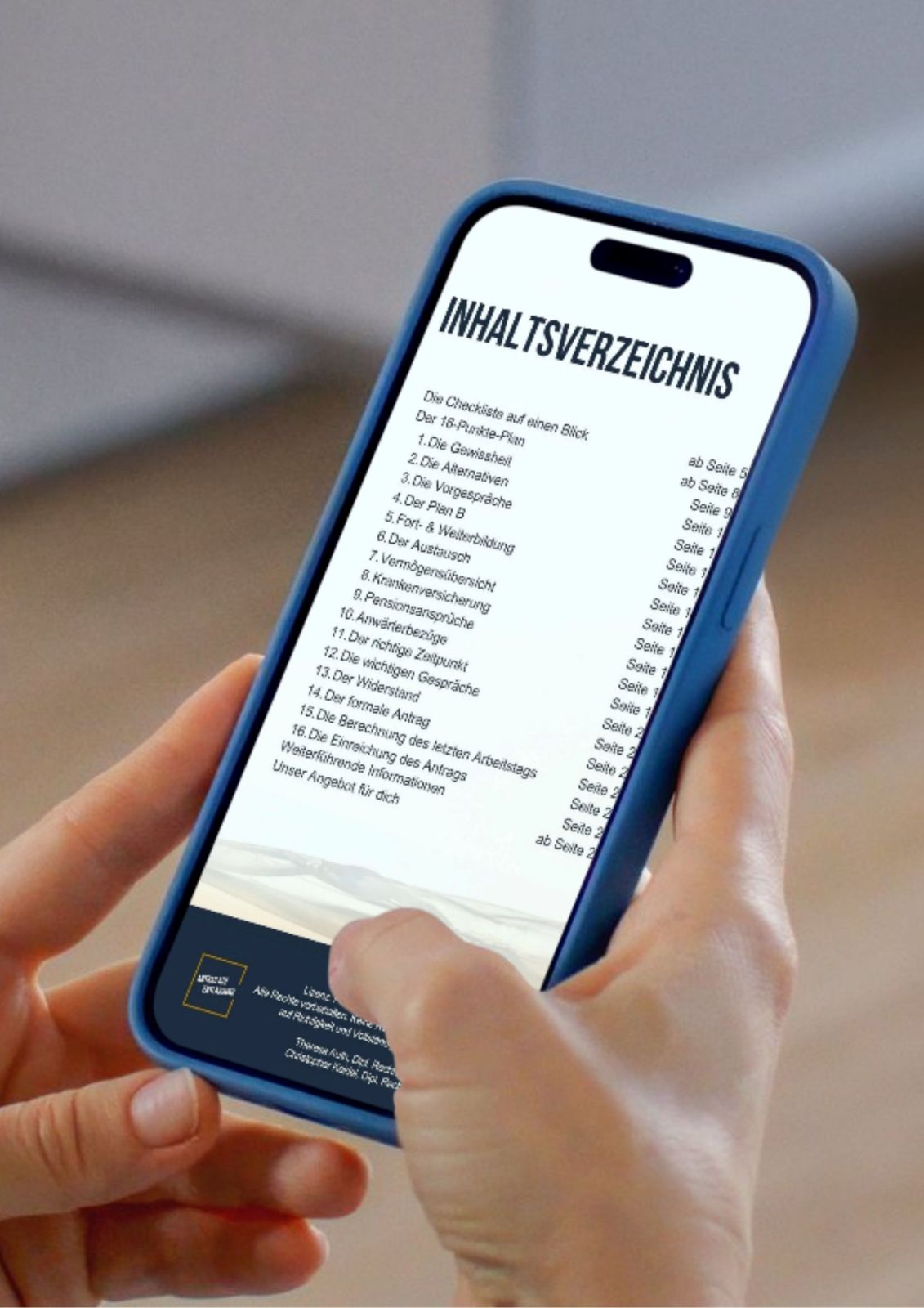 inhalt-checkliste-smartphone-antrag-auf-entlassung Checkliste für den Antrag auf Entlassung aus dem Beamtenverhältnis: Inhalt am Smartphone lesen